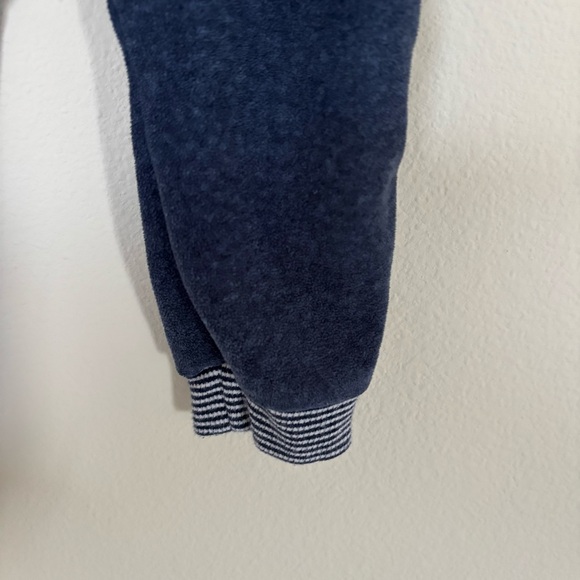 Carter's Fleece Blue Hooded Footie 12M - Picture 5 of 5